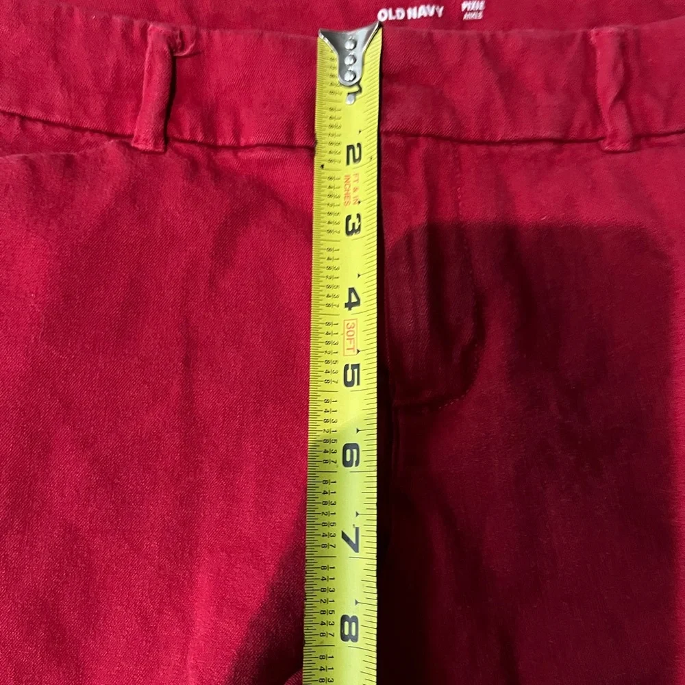 Old Navy Women's Bold Red Ankle Pants - Picture 12 of 14